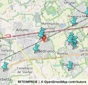 Mappa Via C. Marx, 20018 Sedriano MI, Italia (2.58583)