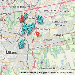 Mappa Strada degli Ovi, 20054 Segrate MI, Italia (3.62158)