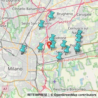 Mappa Strada degli Ovi, 20054 Segrate MI, Italia (3.55643)