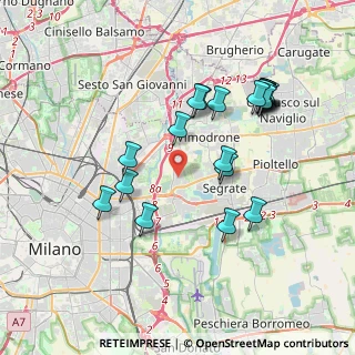Mappa Strada degli Ovi, 20054 Segrate MI, Italia (3.7685)