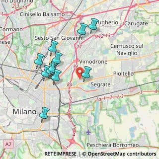 Mappa Strada degli Ovi, 20054 Segrate MI, Italia (3.73909)