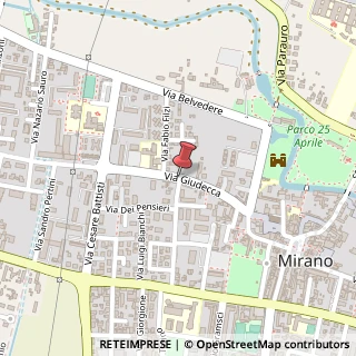Mappa Via giudecca 15, 30035 Mirano, Venezia (Veneto)