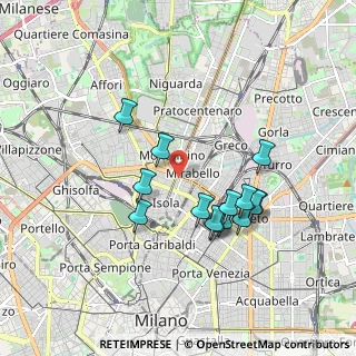 Mappa Marche Zara, 20124 Milano MI, Italia (1.64214)
