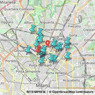 Mappa Marche Zara, 20124 Milano MI, Italia (1.2995)