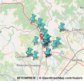 Mappa Via Fossale, 10016 Montalto Dora TO, Italia (9.407)