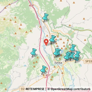 Mappa Via Fossale, 10016 Montalto Dora TO, Italia (4.07154)