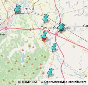 Mappa Via Debba, 36023 Longare VI, Italia (5.88846)