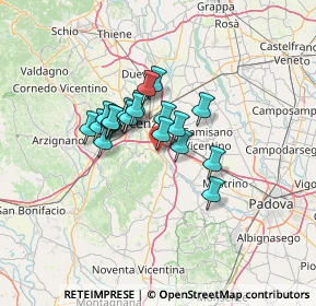 Mappa Via Debba, 36023 Longare VI, Italia (8.89)