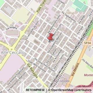 Mappa Viale Pietro Ceccato, 78, 36075 Montecchio Maggiore, Vicenza (Veneto)