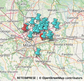 Mappa Via Brescia, 20096 Pioltello MI, Italia (9.1545)