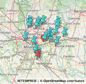 Mappa Via Brescia, 20096 Pioltello MI, Italia (10.614)