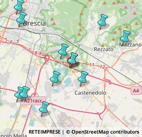 Mappa Via delle Bettole, 25129 Bettole BS, Italia (4.45833)