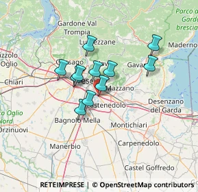 Mappa Via delle Bettole, 25129 Bettole BS, Italia (9.63364)