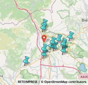 Mappa Via Cernaia, 10016 Montalto Dora TO, Italia (5.74923)