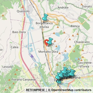 Mappa Via Cernaia, 10016 Montalto Dora TO, Italia (3.16667)