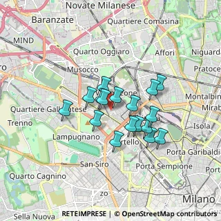 Mappa Via Marcantonio dal Re, 20156 Milano MI, Italia (1.28176)