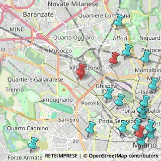 Mappa Via Marcantonio dal Re, 20156 Milano MI, Italia (3.40789)
