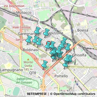 Mappa Via Marcantonio dal Re, 20156 Milano MI, Italia (0.6545)