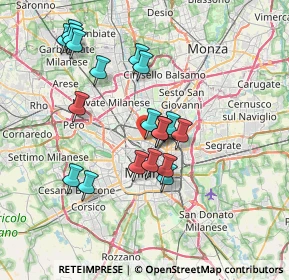 Mappa Via Monticelli, 20159 Milano MI, Italia (6.66474)
