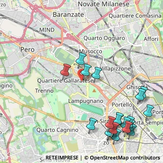 Mappa Via delle Ande, 20151 Milano MI, Italia (2.8505)
