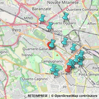 Mappa Via delle Ande, 20151 Milano MI, Italia (2.10471)