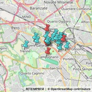 Mappa Via delle Ande, 20151 Milano MI, Italia (1.023)