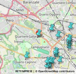 Mappa Via delle Ande, 20151 Milano MI, Italia (2.815)