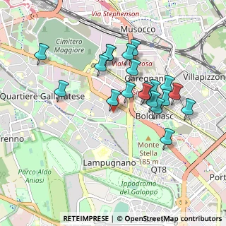 Mappa Via delle Ande, 20151 Milano MI, Italia (0.8565)