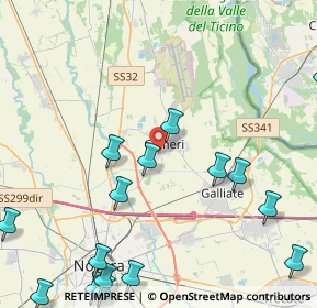 Mappa Via Guglielmo Marconi, 28062 Cameri NO, Italia (6.12824)