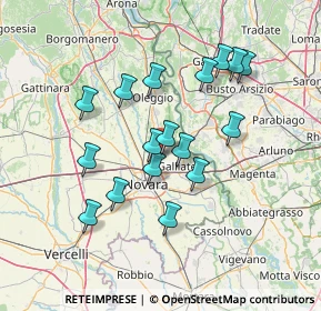 Mappa Via Guglielmo Marconi, 28062 Cameri NO, Italia (12.66588)