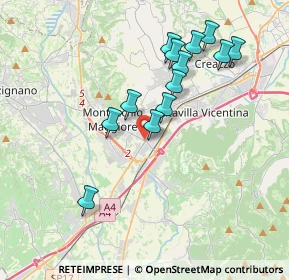 Mappa Via Europa, 36075 Montecchio Maggiore VI, Italia (3.54538)