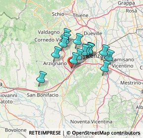 Mappa Via Europa, 36075 Montecchio Maggiore VI, Italia (9.184)