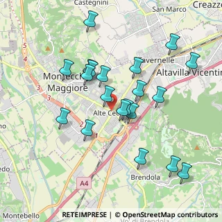 Mappa Via Europa, 36075 Montecchio Maggiore VI, Italia (1.8535)