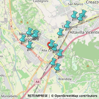 Mappa Via Europa, 36075 Montecchio Maggiore VI, Italia (1.918)