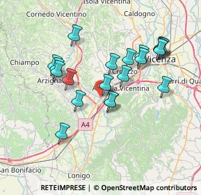 Mappa Via Europa, 36075 Montecchio Maggiore VI, Italia (6.8175)