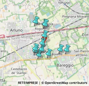 Mappa Via Jury Gagarin, 20018 Sedriano MI, Italia (1.2725)