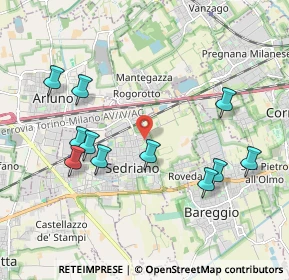 Mappa Via Jury Gagarin, 20018 Sedriano MI, Italia (2.06455)