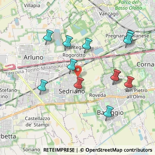 Mappa Via Jury Gagarin, 20018 Sedriano MI, Italia (2.095)