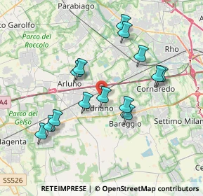 Mappa Via Jury Gagarin, 20018 Sedriano MI, Italia (3.54286)