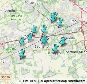 Mappa Via Jury Gagarin, 20018 Sedriano MI, Italia (3.20118)
