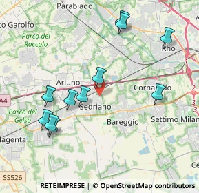 Mappa Via Jury Gagarin, 20018 Sedriano MI, Italia (4.14364)