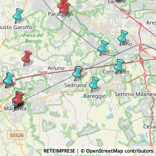 Mappa Via Jury Gagarin, 20018 Sedriano MI, Italia (6.783)