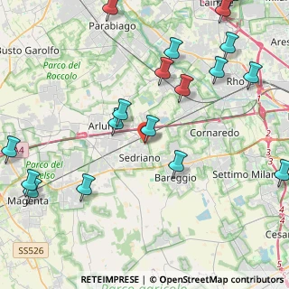 Mappa Via Jury Gagarin, 20018 Sedriano MI, Italia (5.9425)