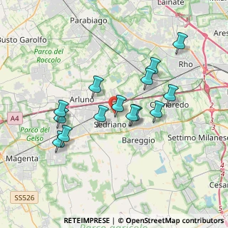 Mappa Via Jury Gagarin, 20018 Sedriano MI, Italia (3.27143)