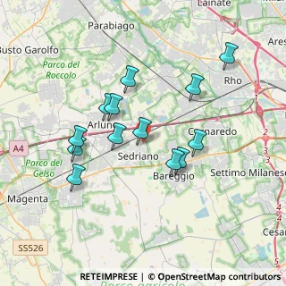 Mappa Via Jury Gagarin, 20018 Sedriano MI, Italia (3.32)