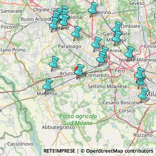 Mappa Via Jury Gagarin, 20018 Sedriano MI, Italia (10.1135)