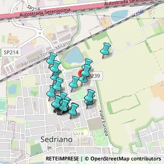 Mappa Via Jury Gagarin, 20018 Sedriano MI, Italia (0.41034)
