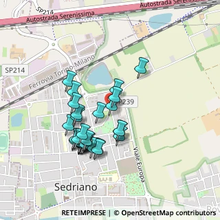 Mappa Via Jury Gagarin, 20018 Sedriano MI, Italia (0.41414)