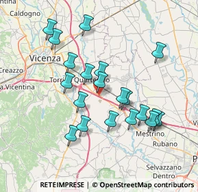 Mappa E70, 36040 Torri di Quartesolo VI, Italia (6.9115)