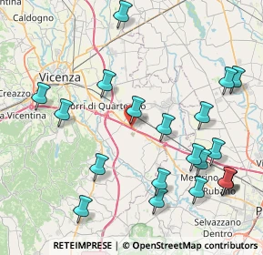 Mappa E70, 36040 Torri di Quartesolo VI, Italia (9.6625)